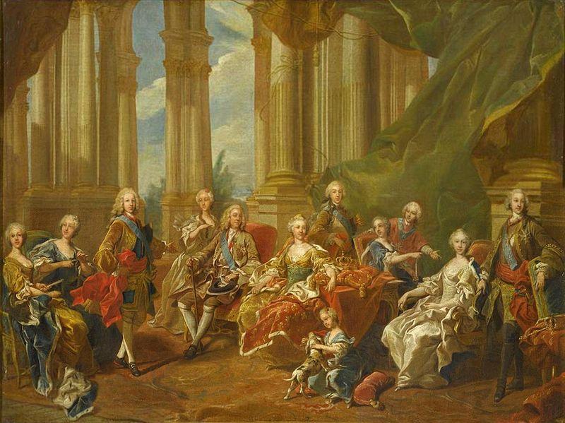 Louis Michel van Loo The family of Philip V in oil painting image